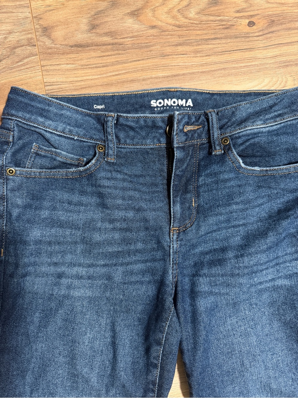 SONOMA Women's Dark Blue Capri Ankle Jeans